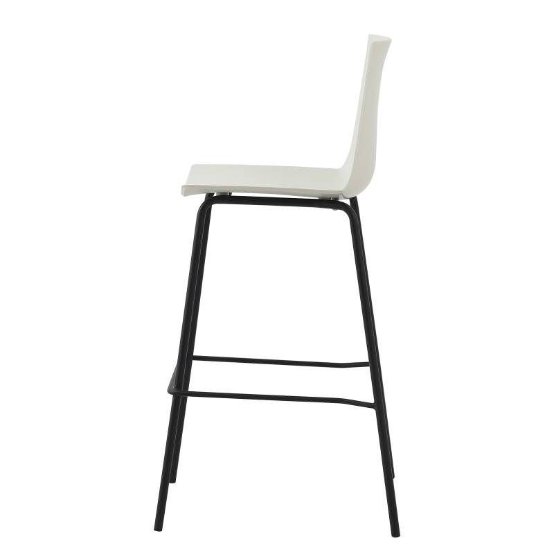 home24 Barstuhl Alleen 2er-Set 53 x 12 x 54cm Weiß von home24
