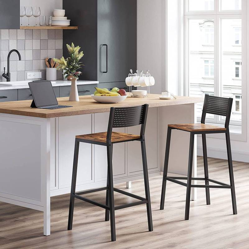 home24 Barstuhl Greencastle (2er-Set) 43 x 97 x 51cm von home24