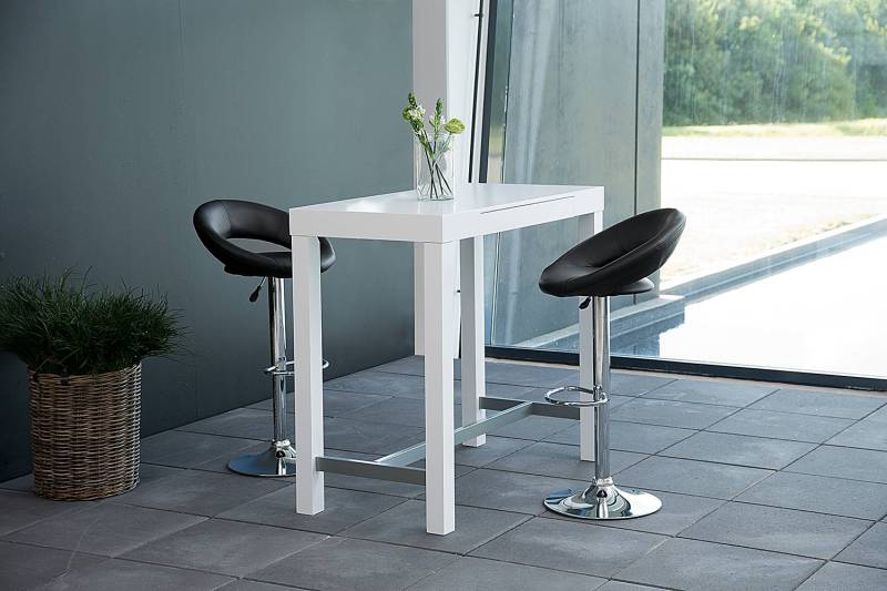 home24 Barstuhl Kurola 56 x 100 x 50cm 2er Set Schwarz von home24