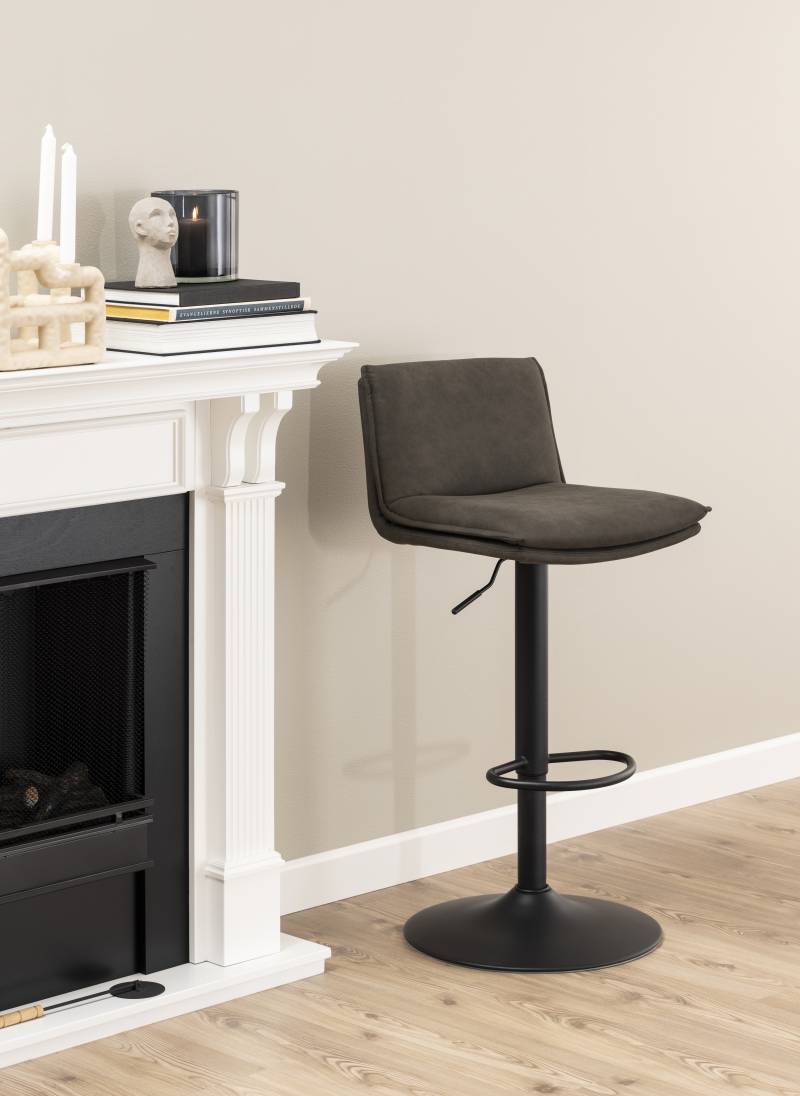 home24 Barstuhl Tecaya 2er-Set 44 x 107 x 53cm Braun von home24