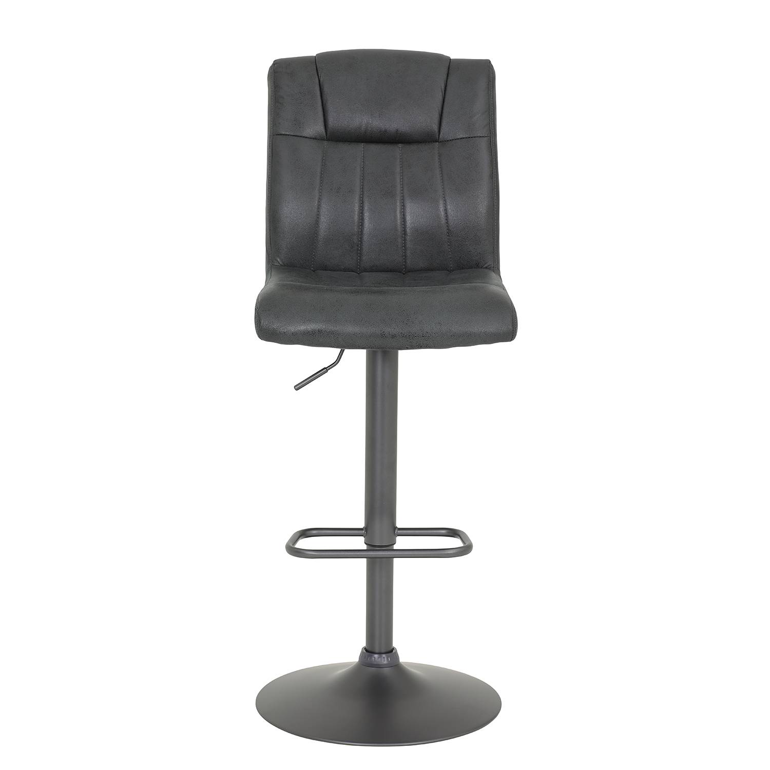 home24 Barstuhl Viimsi (2er-Set) 45 x 102 x 60cm Anthrazit von home24