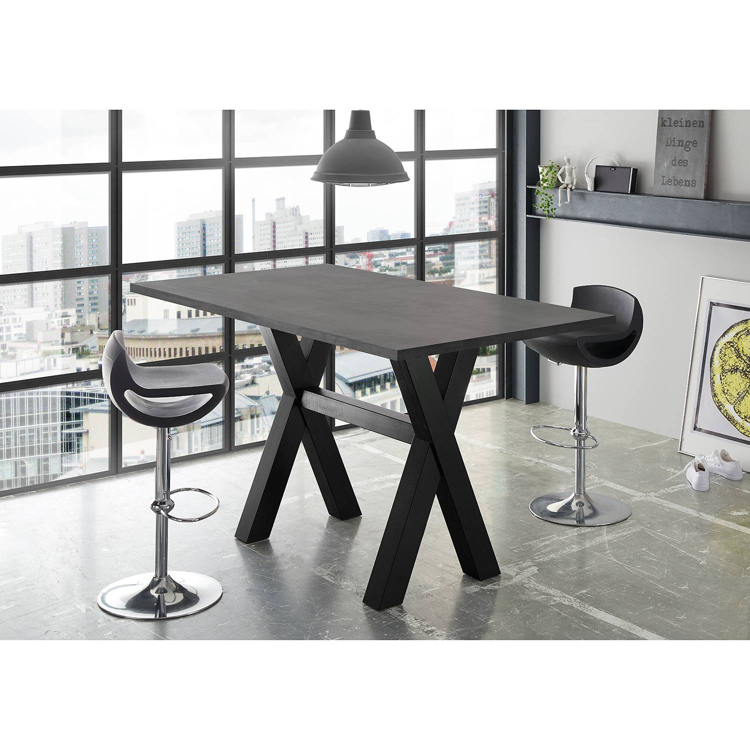 home24 Bartisch Boe III 140cm Grau/Graphit home24 Bartisch Boe III 140cm Grau/Graphit von home24
