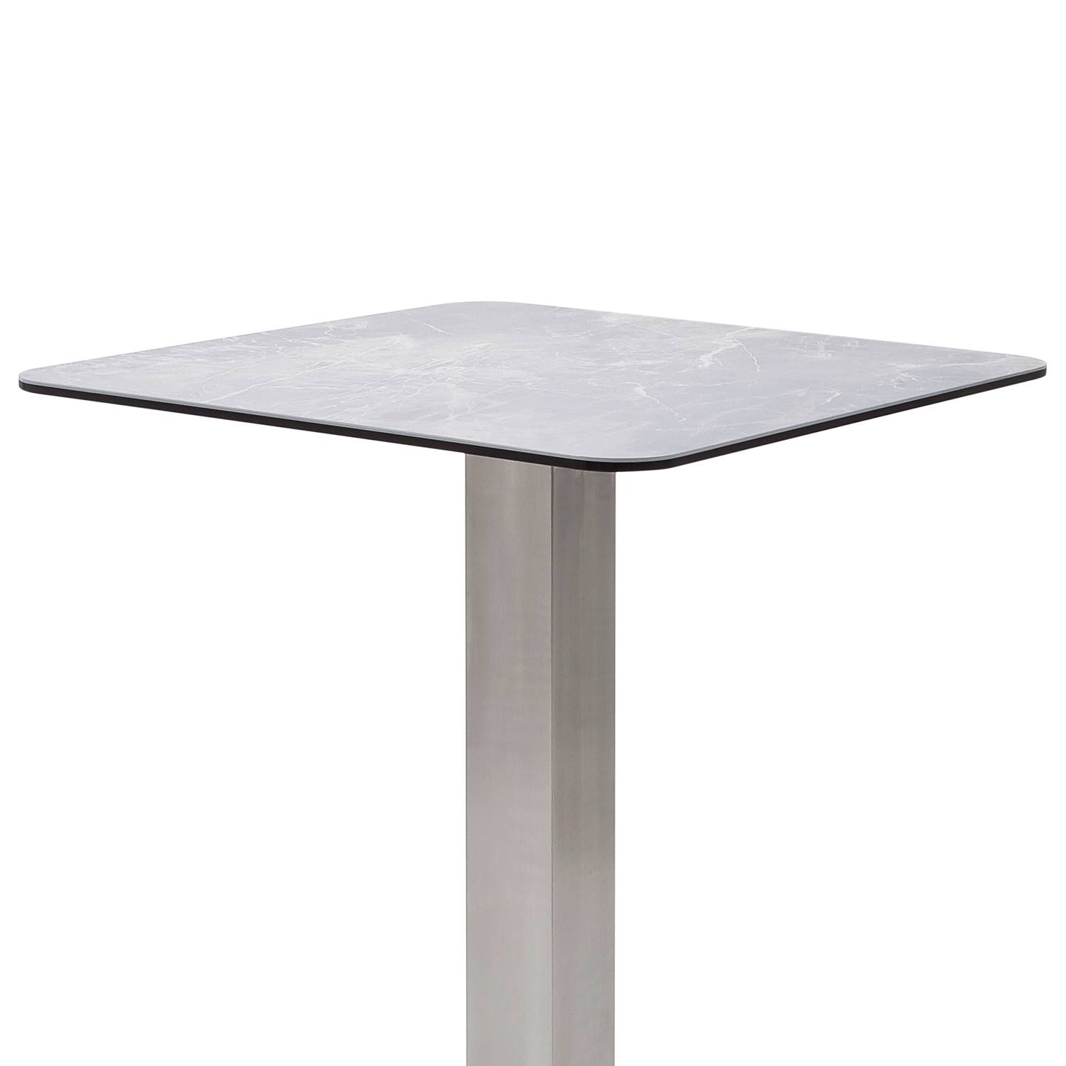 home24 Bartisch Zilker II 70 x 105 x 70cm Grau/Lichtgrau von home24