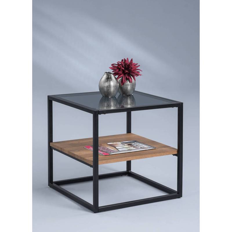 home24 Beistelltisch Bothell 50 x 50 x 50cm Braun von home24