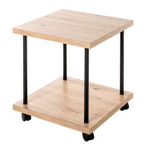 home24 Beistelltisch Imola quadratisch 40 x 45 x 40cm Braun/Schwarz von home24