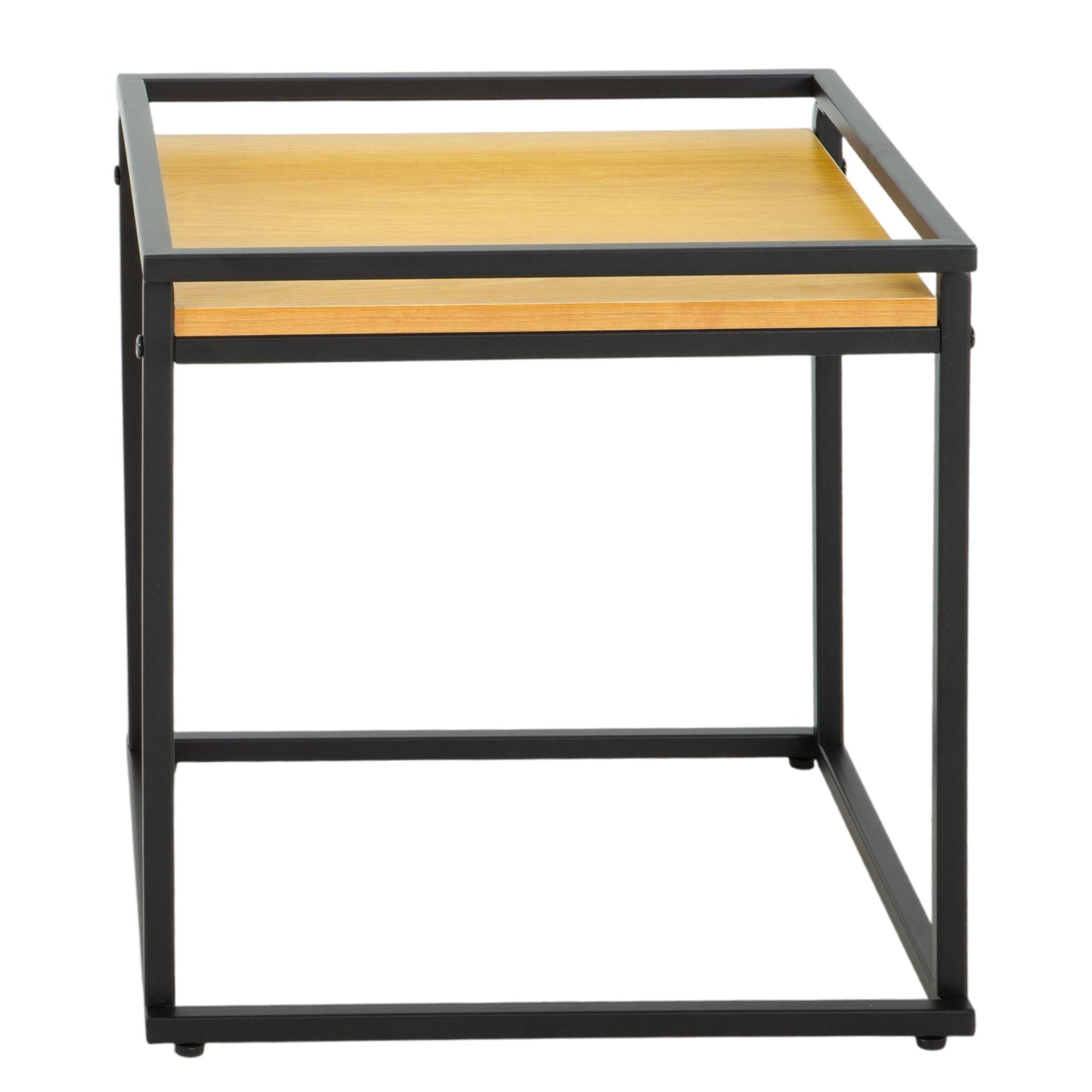 home24 Beistelltisch-Set JAMAESON 2-teilig 50 x 54 x 50cm Schwarz/Braun/Beige/Eiche Dekor/Schwarz home24 Beistelltisch-Set JAMAESON 2-teilig 50 x 54 x 50cm Schwarz/Braun/Beige/Eiche Dekor/Schwarz von home24