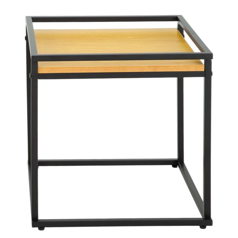 home24 Beistelltisch-Set JAMAESON 2-teilig 50 x 54 x 50cm Schwarz/Braun/Beige/Eiche Dekor/Schwarz home24 Beistelltisch-Set JAMAESON 2-teilig 50 x 54 x 50cm Schwarz/Braun/Beige/Eiche Dekor/Schwarz von home24