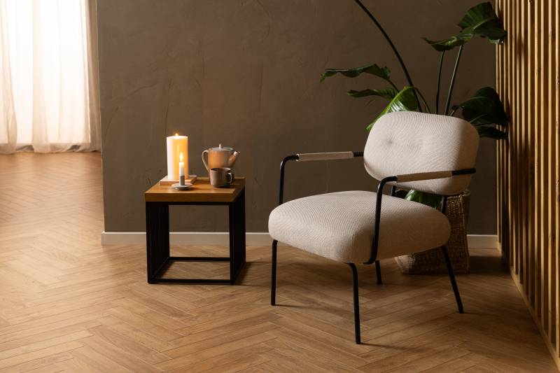 home24 Beistelltisch Mephisto quadratisch 40 x 42 x 40cm Holz/Wildeiche Dekor von home24