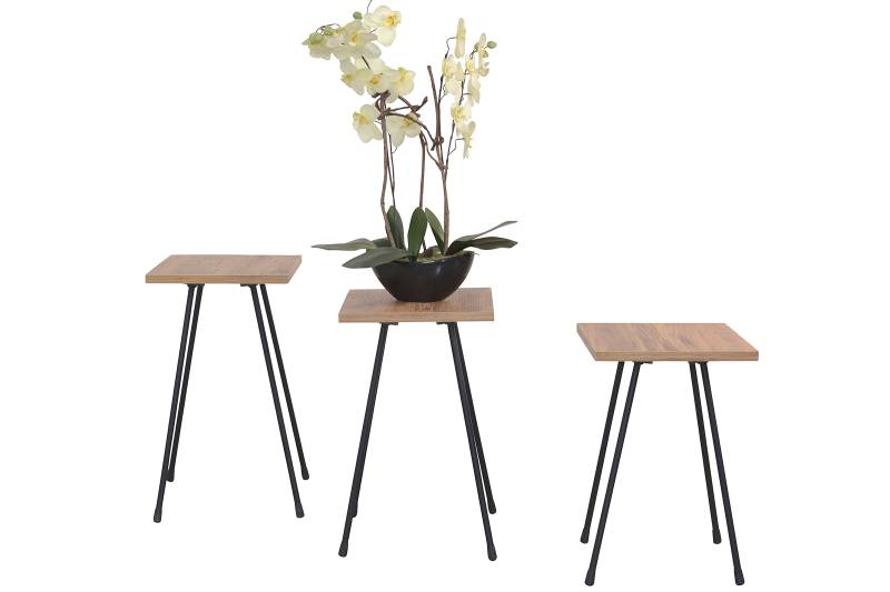 home24 Beistelltisch Mihauna 3er-Set 29 x 52 x 29cm Braun/Eiche Dekor home24 Beistelltisch Mihauna 3er-Set 29 x 52 x 29cm Braun/Eiche Dekor von home24
