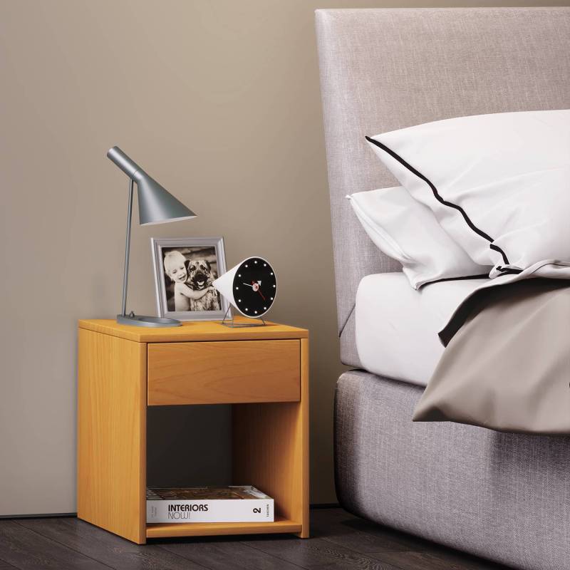 home24 Beistelltisch Sledo 40cm Braun/Buche Dekor home24 Beistelltisch Sledo 40cm Braun/Buche Dekor von home24