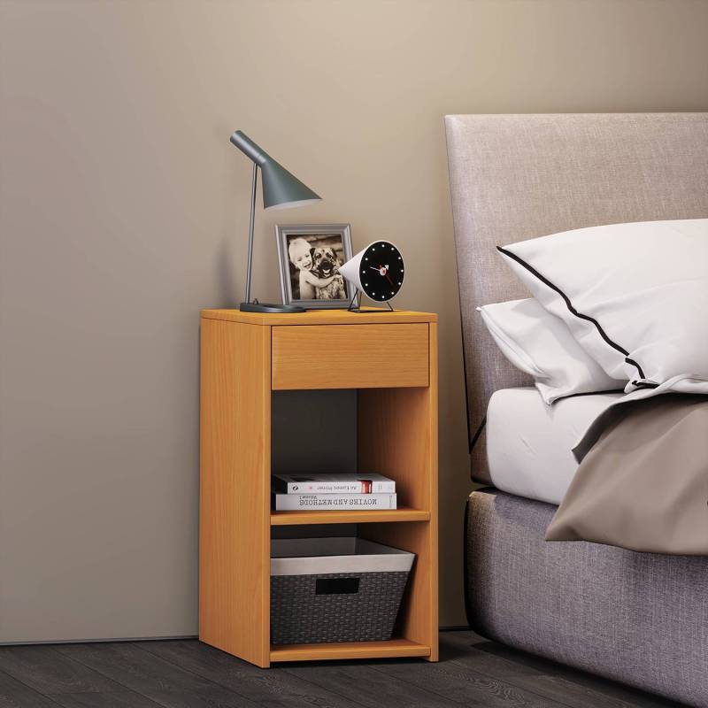 home24 Beistelltisch Sledo 65cm Braun/Buche Dekor home24 Beistelltisch Sledo 65cm Braun/Buche Dekor von home24