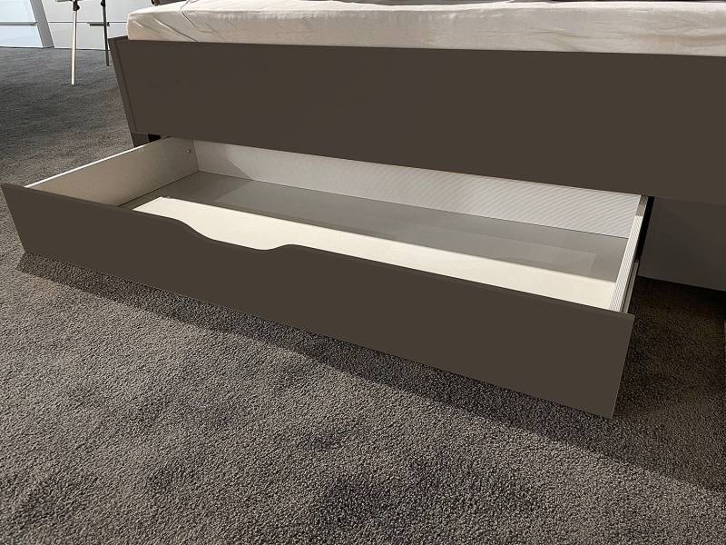 home24 Bettschublade - 2er-Set 180 x 220cm Schwarz/Grau/Havanna von home24