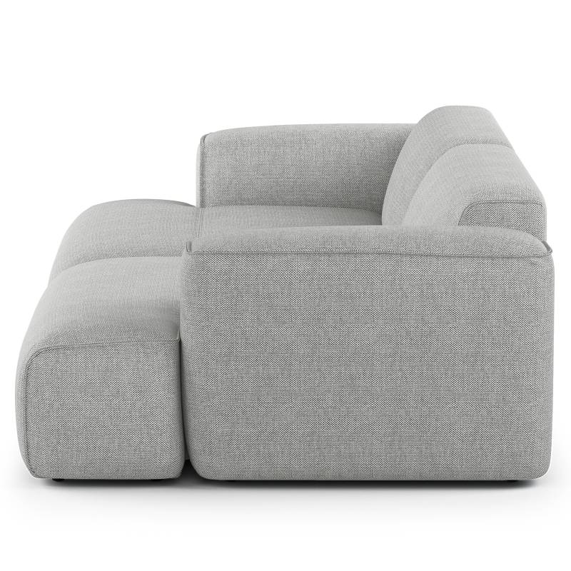 home24 Big-Sofa Grau Webstoff Saia 268 x 72 x 136cm Modern von home24
