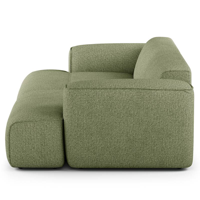 home24 Big-Sofa Grün Webstoff Amaris 268 x 72 x 136cm Modern von home24