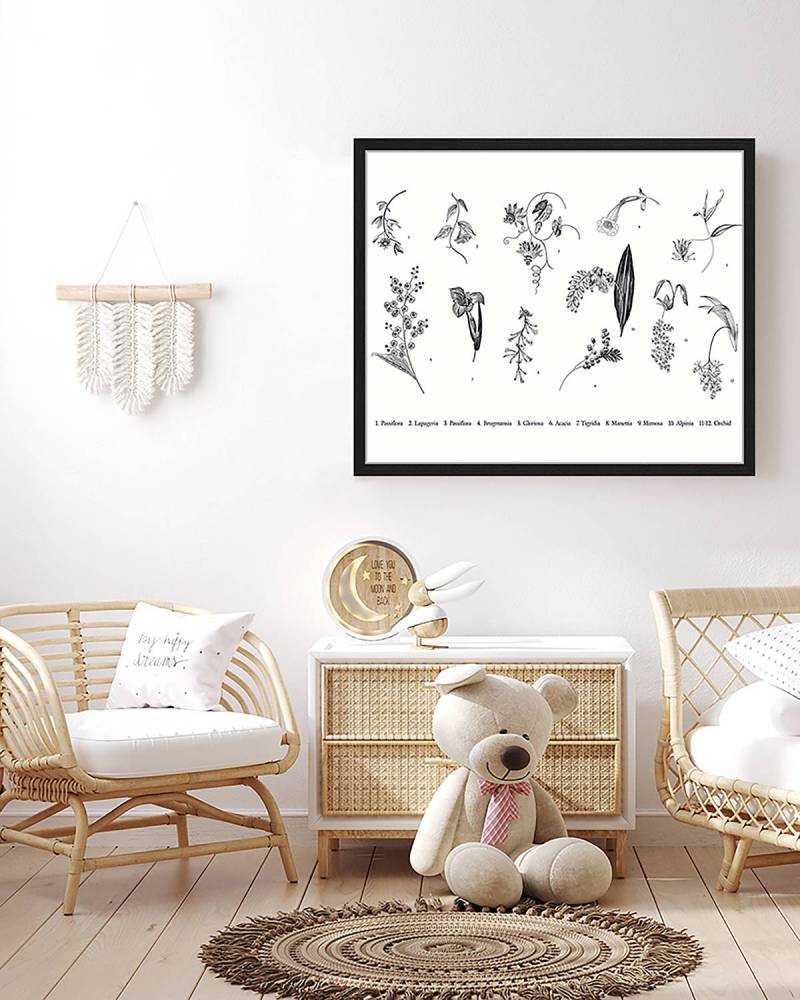 home24 Bild Exotic Plants 53 x 63cm Multicolor von home24