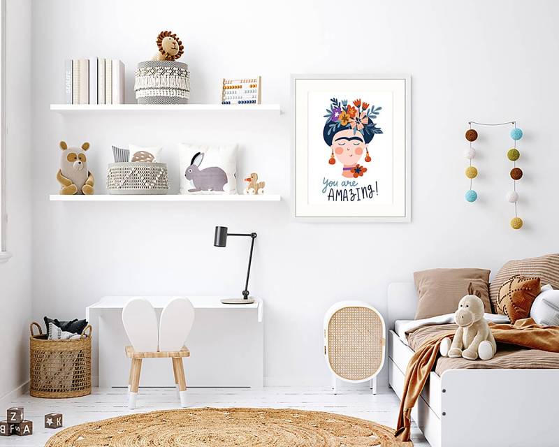 home24 Bild Frida Khalo 43 x 53cm Multicolor von home24