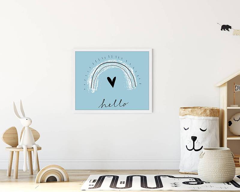 home24 Bild Hello Love 43 x 53cm Multicolor von home24