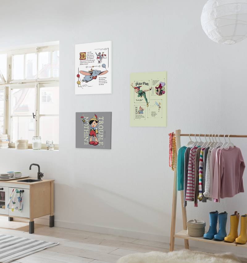home24 Bild Hey Pinocchio 40 x 40 x 2cm Multicolor von home24