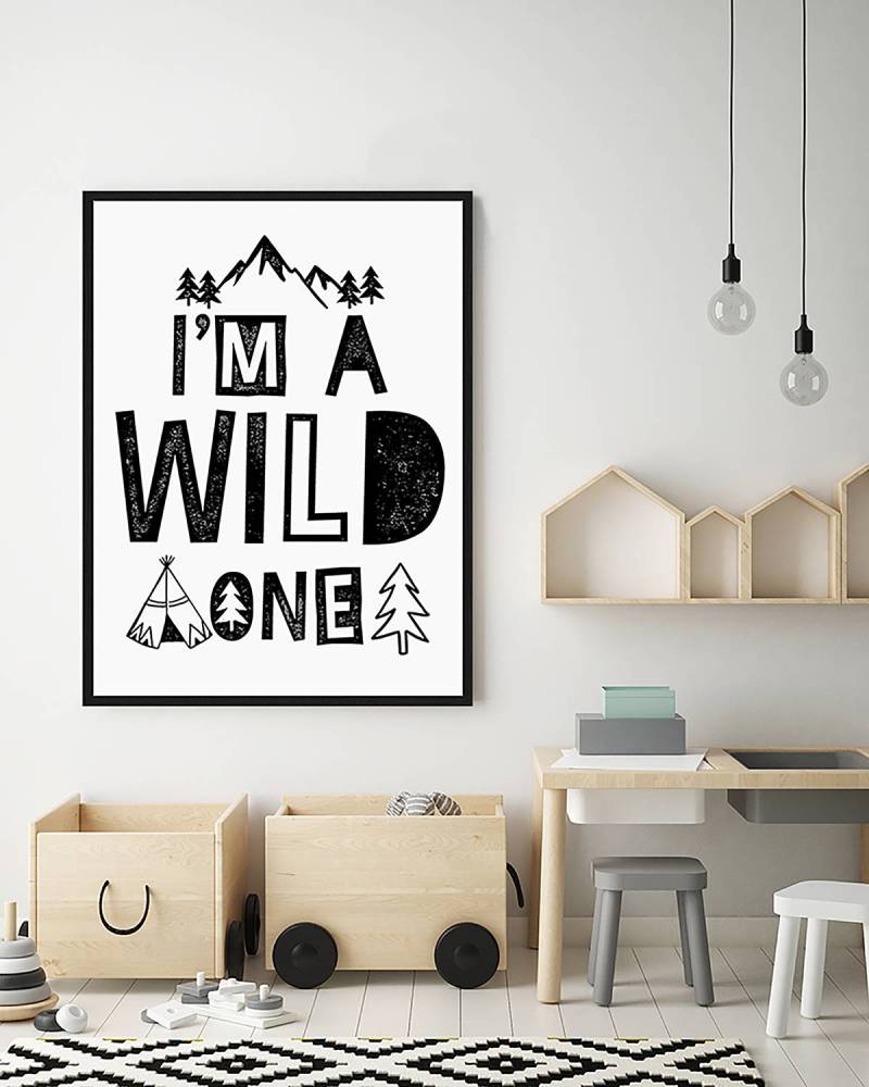 home24 Bild I'm A Wild One 63 x 83cm Multicolor von home24