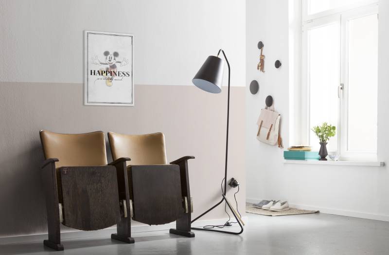home24 Bild Mickey Be Kind 40 x 60 x 2cm Weiß von home24