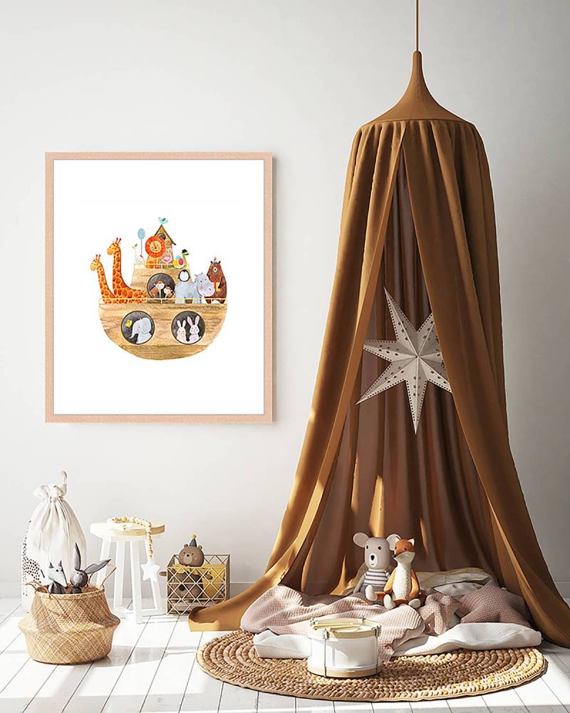 home24 Bild Noah's Ark 53 x 63cm Multicolor von home24