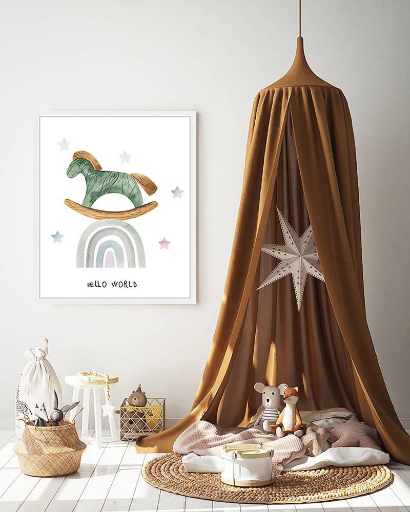 home24 Bild Over The Rainbow 53 x 63cm Multicolor von home24