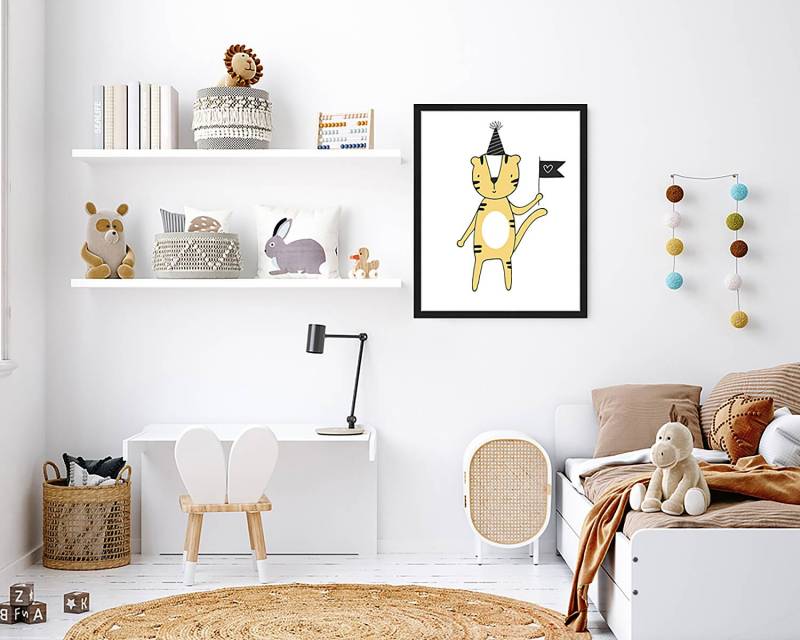 home24 Bild Party Animal 43 x 53cm Multicolor von home24