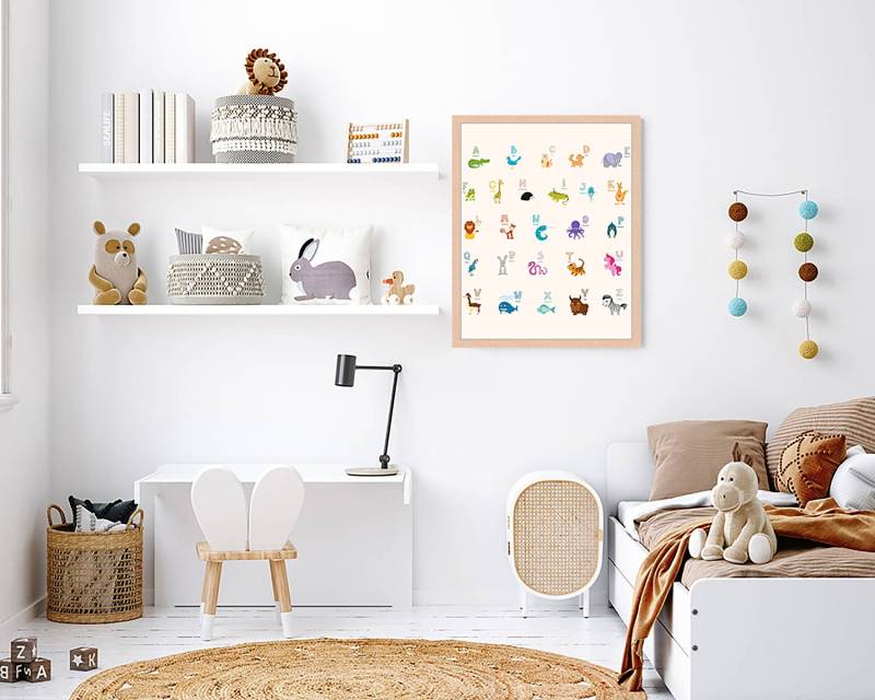 home24 Bild The Alphabet 43 x 53cm Multicolor von home24