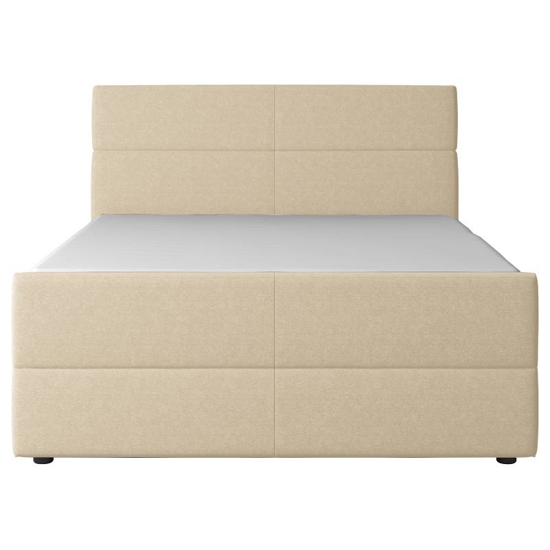 home24 Boxspringbett 140 x 200cm Webstoff Pria Beige H2 home24 Boxspringbett 140 x 200cm Webstoff Pria Beige H2 von home24