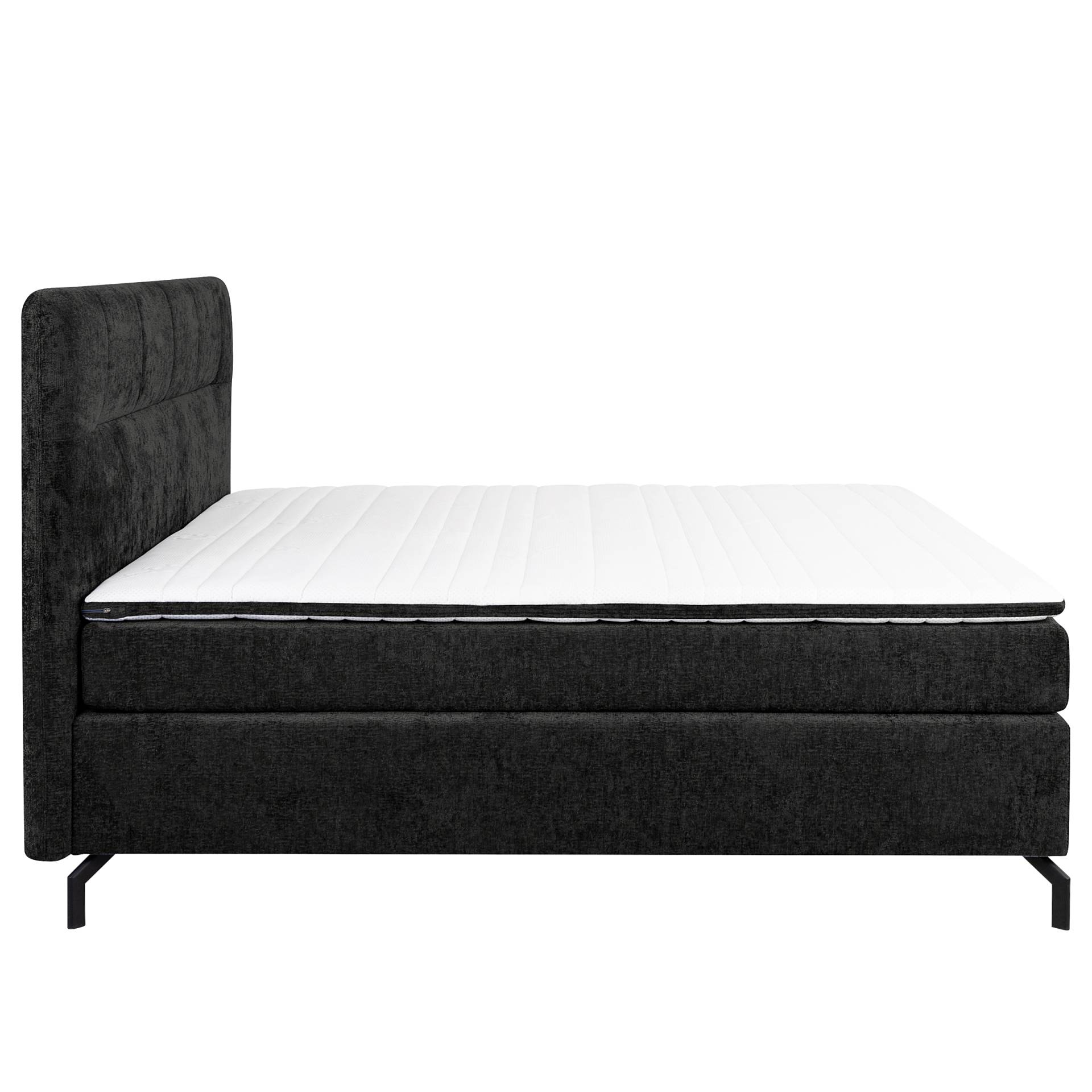 home24 Boxspringbett Plumas 160 x 200cm Chenille Ova Schwarz H2 home24 Boxspringbett Plumas 160 x 200cm Chenille Ova Schwarz H2 von home24