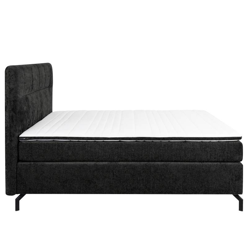 home24 Boxspringbett Plumas 160 x 200cm Chenille Ova Schwarz H2 home24 Boxspringbett Plumas 160 x 200cm Chenille Ova Schwarz H2 von home24