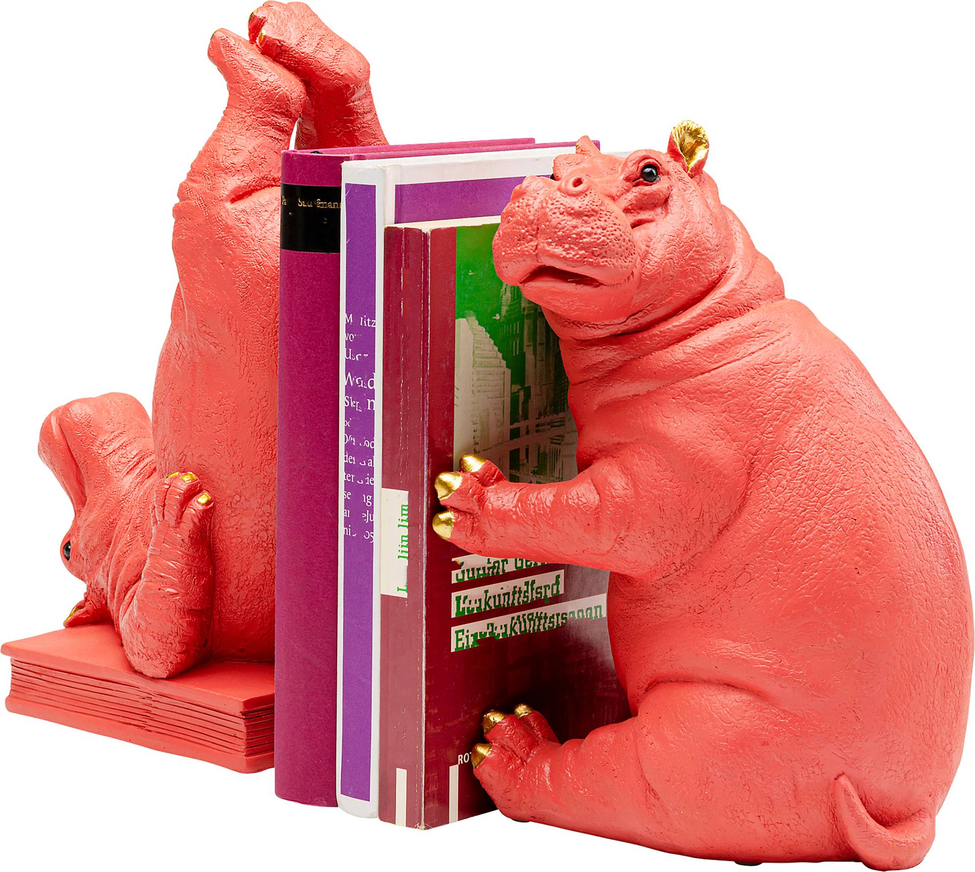 home24 Buchstütze Hippo Pink 2er-Set 19 x 26 x 14cm Pink/Pink home24 Buchstütze Hippo Pink 2er-Set 19 x 26 x 14cm Pink/Pink von home24