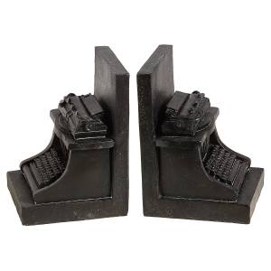 home24 Buchstützen Schreibmaschine 23 x 16 x 10cm Schwarz home24 Buchstützen Schreibmaschine 23 x 16 x 10cm Schwarz von home24