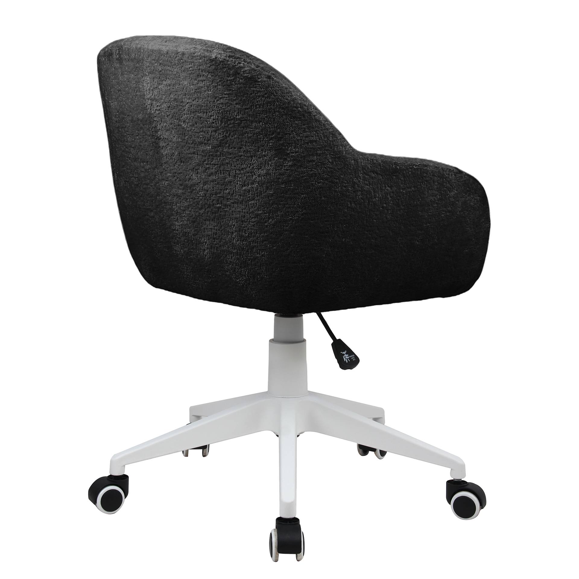 home24 Bürodrehstuhl DAHRIYA 57 x 80 x 61cm Chenille Weda: Schwarz Schwarz home24 Bürodrehstuhl DAHRIYA 57 x 80 x 61cm Chenille Weda: Schwarz Schwarz von home24