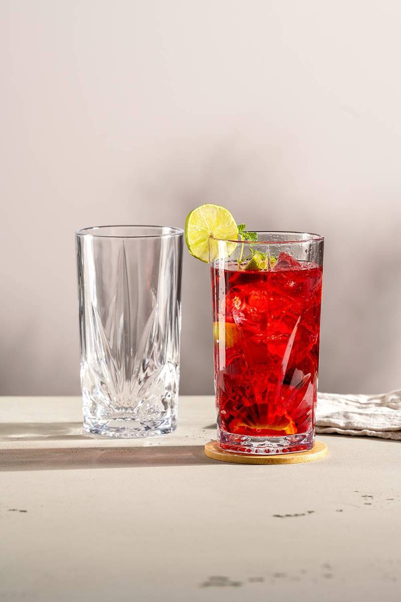 home24 Cape Cod Glas 2er-Set 18 x 17 x 9cm Durchsichtig von home24