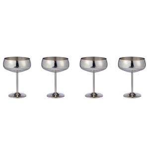 home24 Champagnerschale MANHATTAN LOUNGE 4-Set 10 x 7 x 16cm Silber/Silber home24 Champagnerschale MANHATTAN LOUNGE 4-Set 10 x 7 x 16cm Silber/Silber von home24