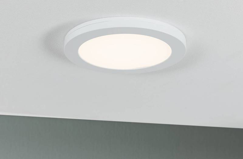 home24 Deckenleuchte 2in1 Cover-It Ø 23cm Weiß Polycarbonat LED LED-Platine von home24