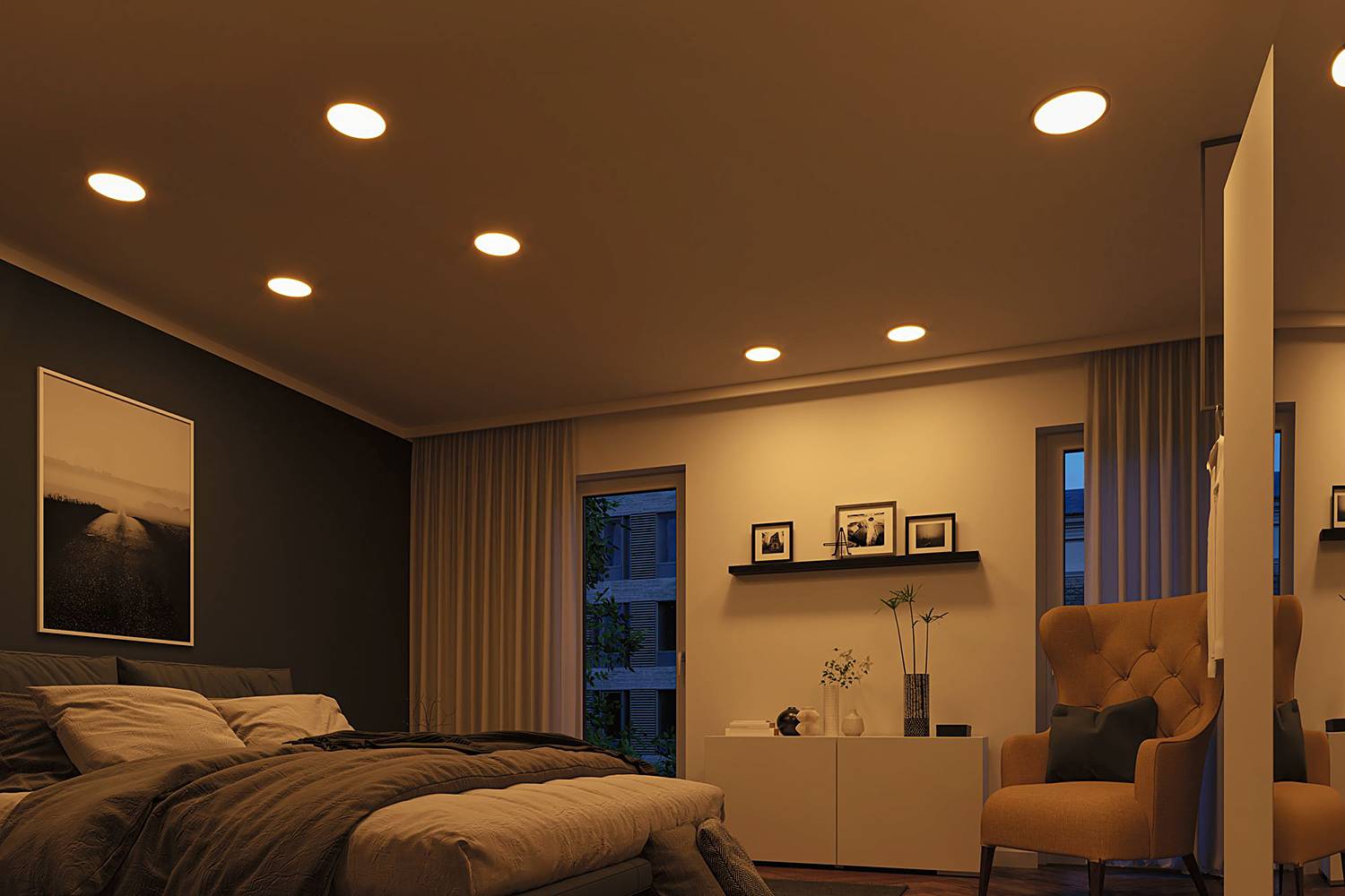 home24 Deckenleuchte Areo 3-Step-Dim Rund Ø 23cm Silber/Chrom Polycarbonat LED LED-Platine home24 Deckenleuchte Areo 3-Step-Dim Rund Ø 23cm Silber/Chrom Polycarbonat LED LED-Platine von home24