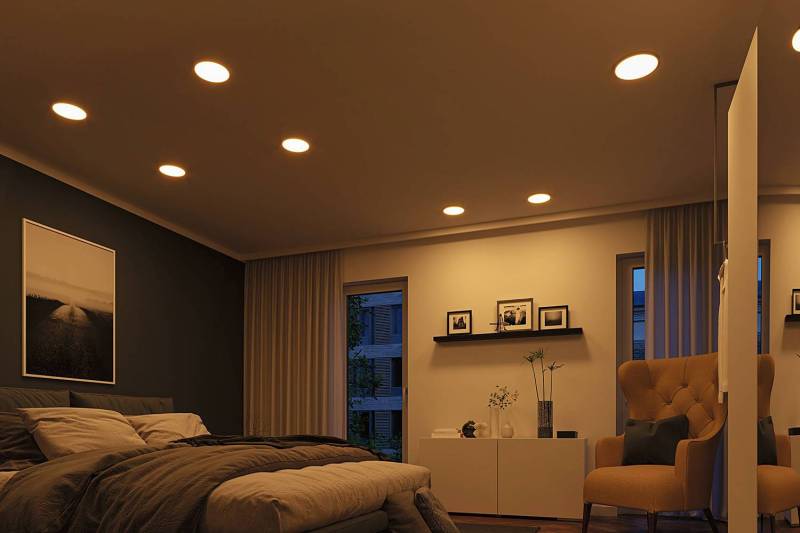 home24 Deckenleuchte Areo 3-Step-Dim Rund Ø 23cm Silber/Chrom Polycarbonat LED LED-Platine von home24