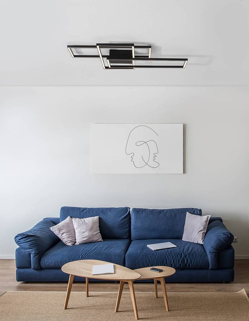 home24 Deckenleuchte Bilbao Typ C 67 x 9 x 90cm Schwarz/Schwarz Kabel ABS, Fassung ABS, Baldachin Aluminium, Gehäuse Leuchte Aluminium Nicht home24 Deckenleuchte Bilbao Typ C 67 x 9 x 90cm Schwarz/Schwarz Kabel ABS, Fassung ABS, Baldachin Aluminium, Gehäuse Leuchte Aluminium Nicht von home24