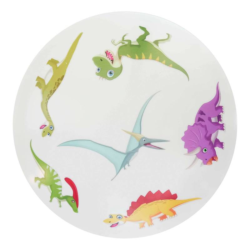 home24 Deckenleuchte Dinos Multicolor Eisen, pulverbeschichtet Polycarbonat 35 x 11 x 35cm von home24