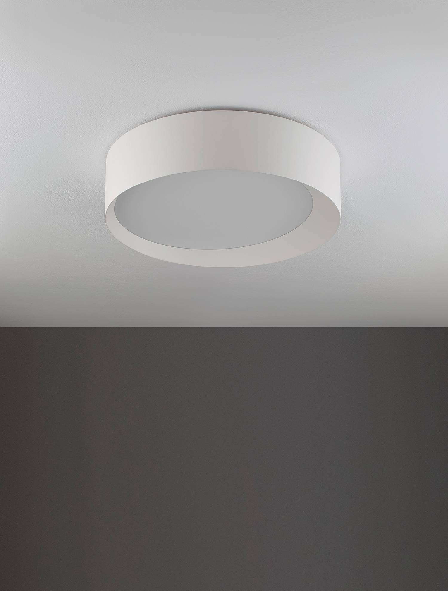 home24 Deckenleuchte Oby Ø 45cm Weiß/Weiß Kabel ABS, Fassung ABS, Baldachin Aluminium, Gehäuse Leuchte Aluminium Nicht austauschbare LEDs LED-Platine home24 Deckenleuchte Oby Ø 45cm Weiß/Weiß Kabel ABS, Fassung ABS, Baldachin Aluminium, Gehäuse Leuchte Aluminium Nicht austauschbare LEDs LED-Platine von home24
