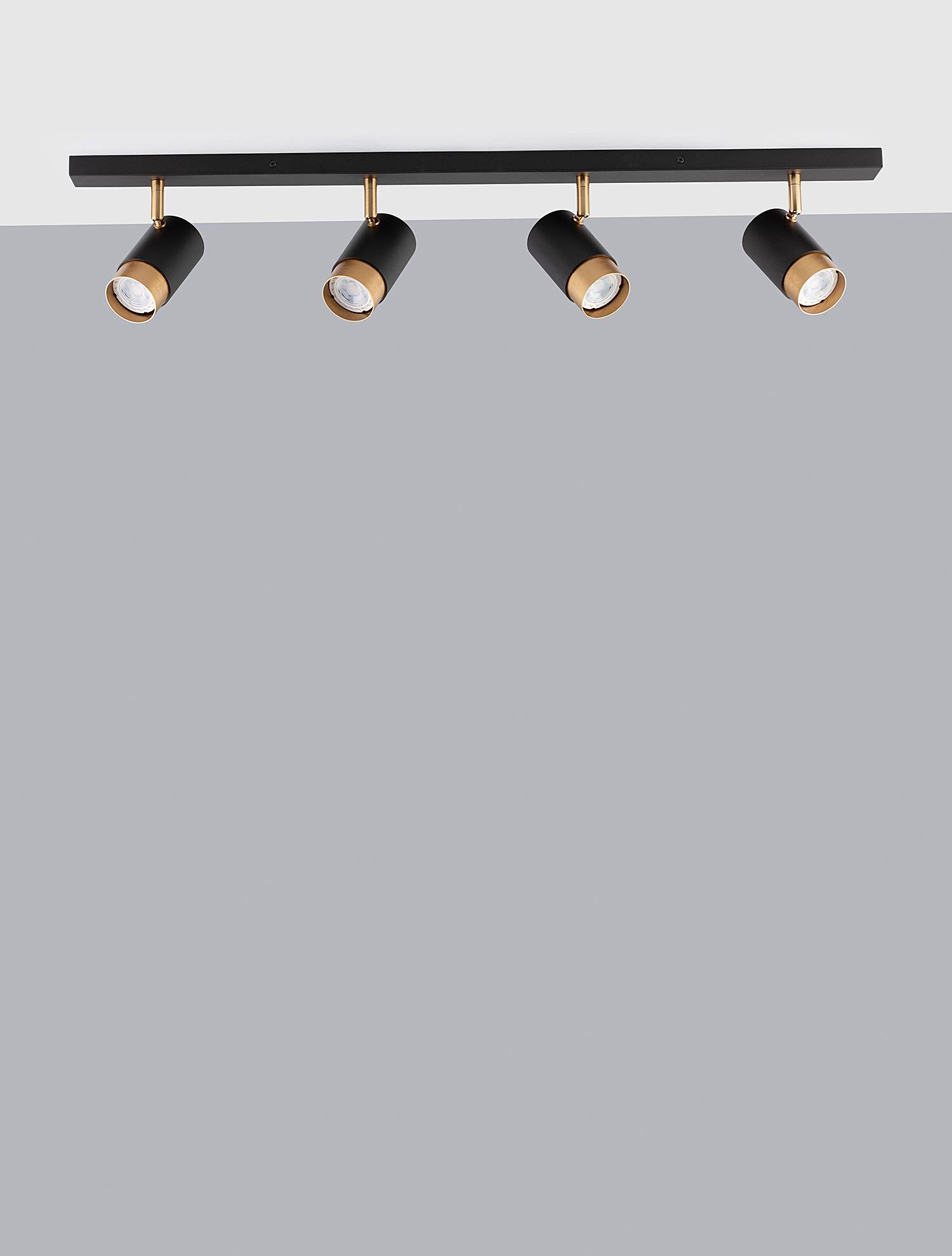 home24 Deckenleuchte Pogno Typ B 80cm Braun/Schwarz/Gold 4 Kabel ABS, Fassung ABS, Baldachin Aluminium, Gehäuse Leuchte Aluminium LED/Smart home24 Deckenleuchte Pogno Typ B 80cm Braun/Schwarz/Gold 4 Kabel ABS, Fassung ABS, Baldachin Aluminium, Gehäuse Leuchte Aluminium LED/Smart von home24