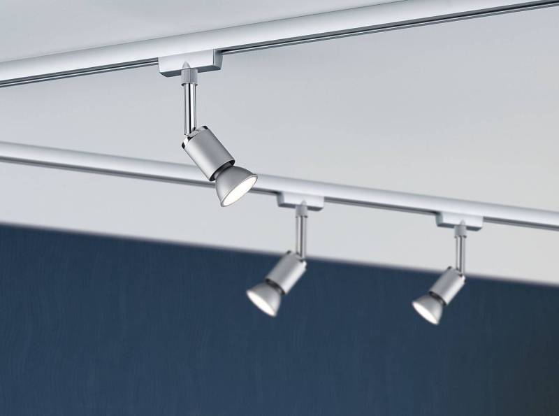 home24 Deckenleuchte Spot Pure II 6 x 11 x 7cm Silber/Chrom Aluminium, lackiert Polycarbonat GU10 von home24