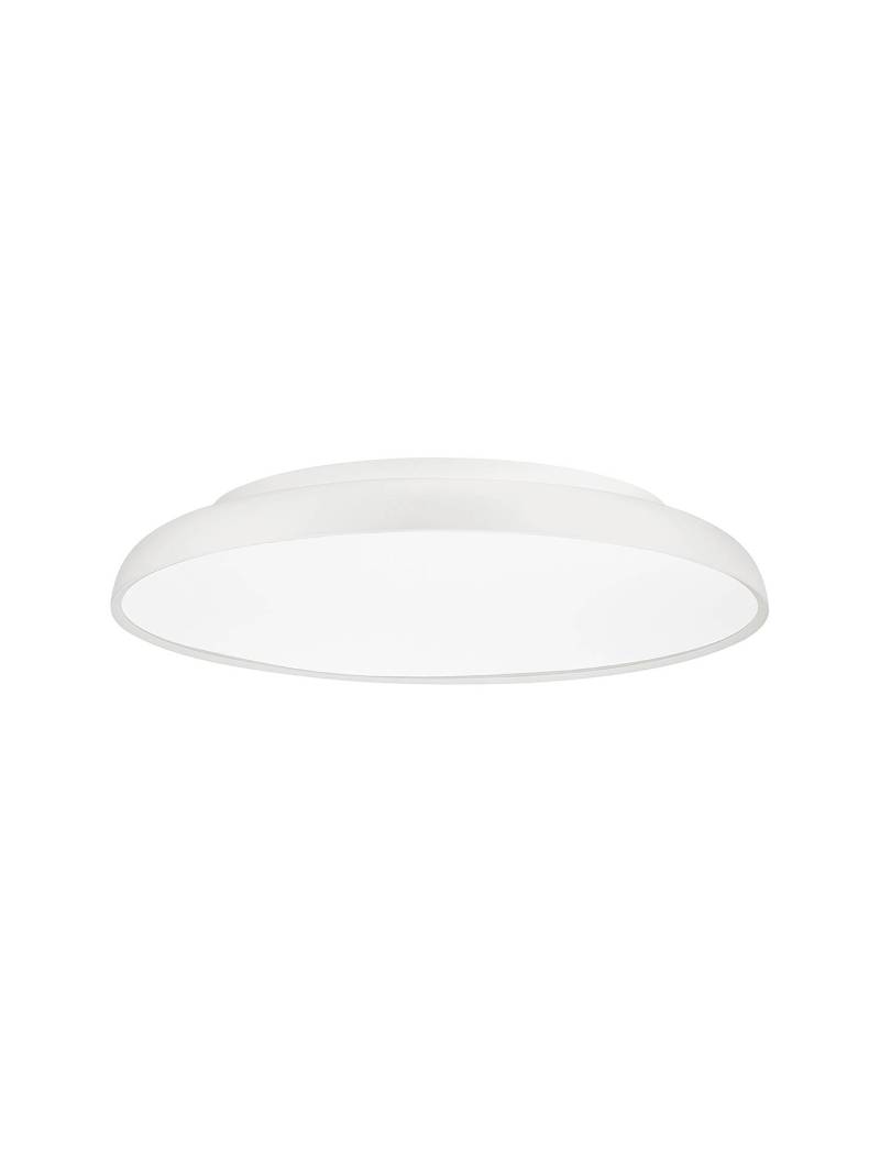 home24 Deckenleuchten Linus Ø 60cm Weiß/Weiß Kabel ABS, Fassung ABS, Baldachin Aluminium, Gehäuse Leuchte Aluminium Nicht austauschbare LEDs von home24