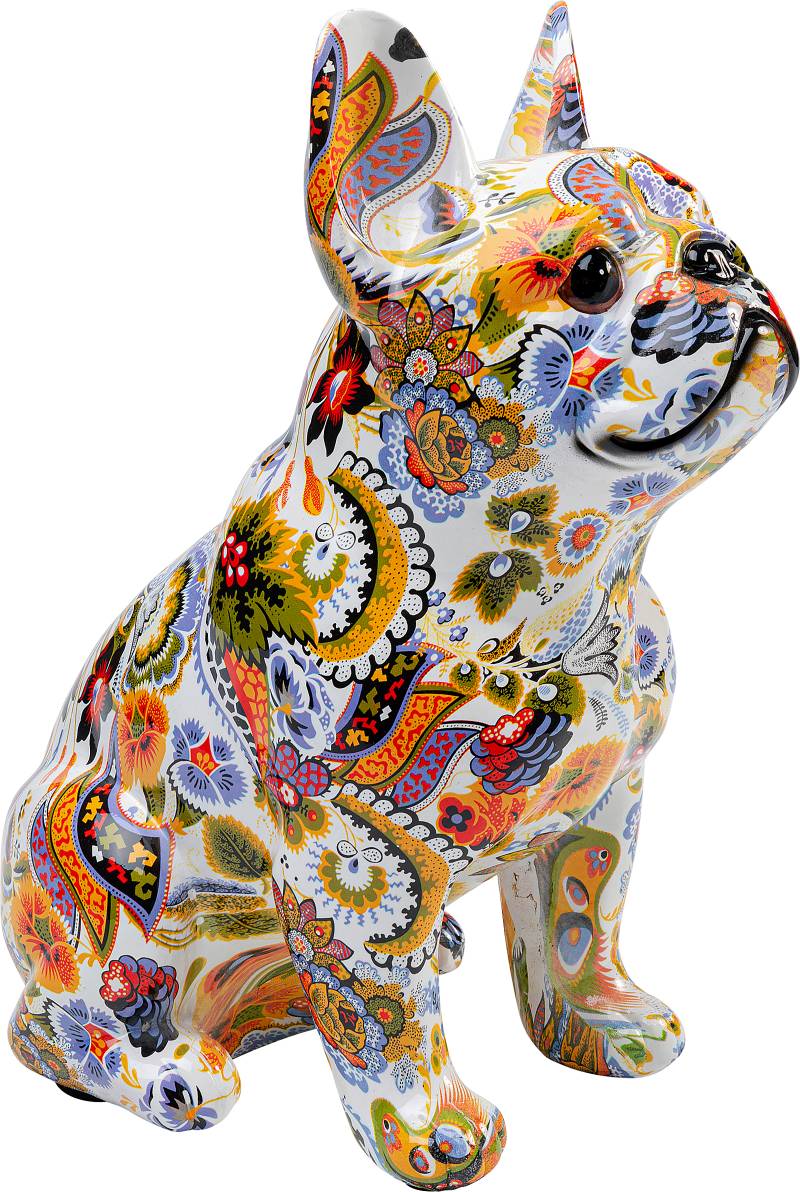 home24 Dekofigur French Bulldog 13 x 30 x 22cm Multicolor/Multicolor von home24
