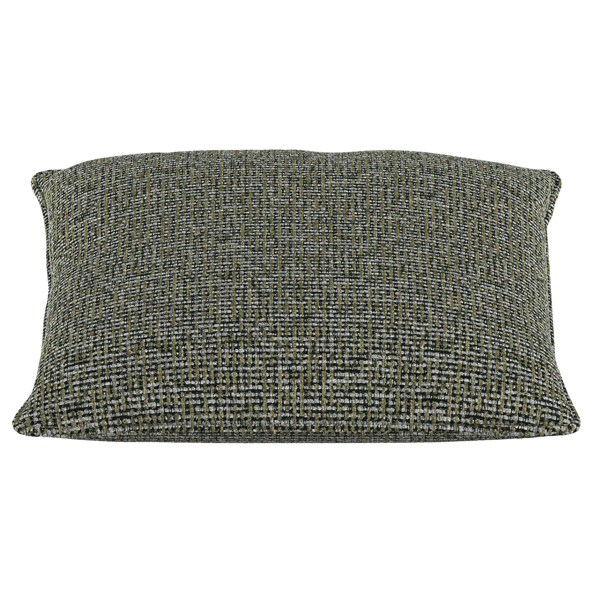 home24 Dekokissen 2er-Set Grün 75 x 17 x 75cm Chenille Enne von home24