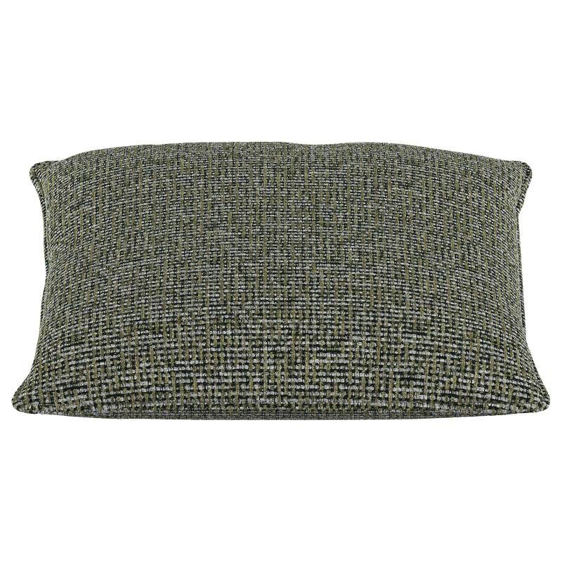 home24 Dekokissen 2er-Set Grün 75 x 17 x 75cm Chenille Enne von home24