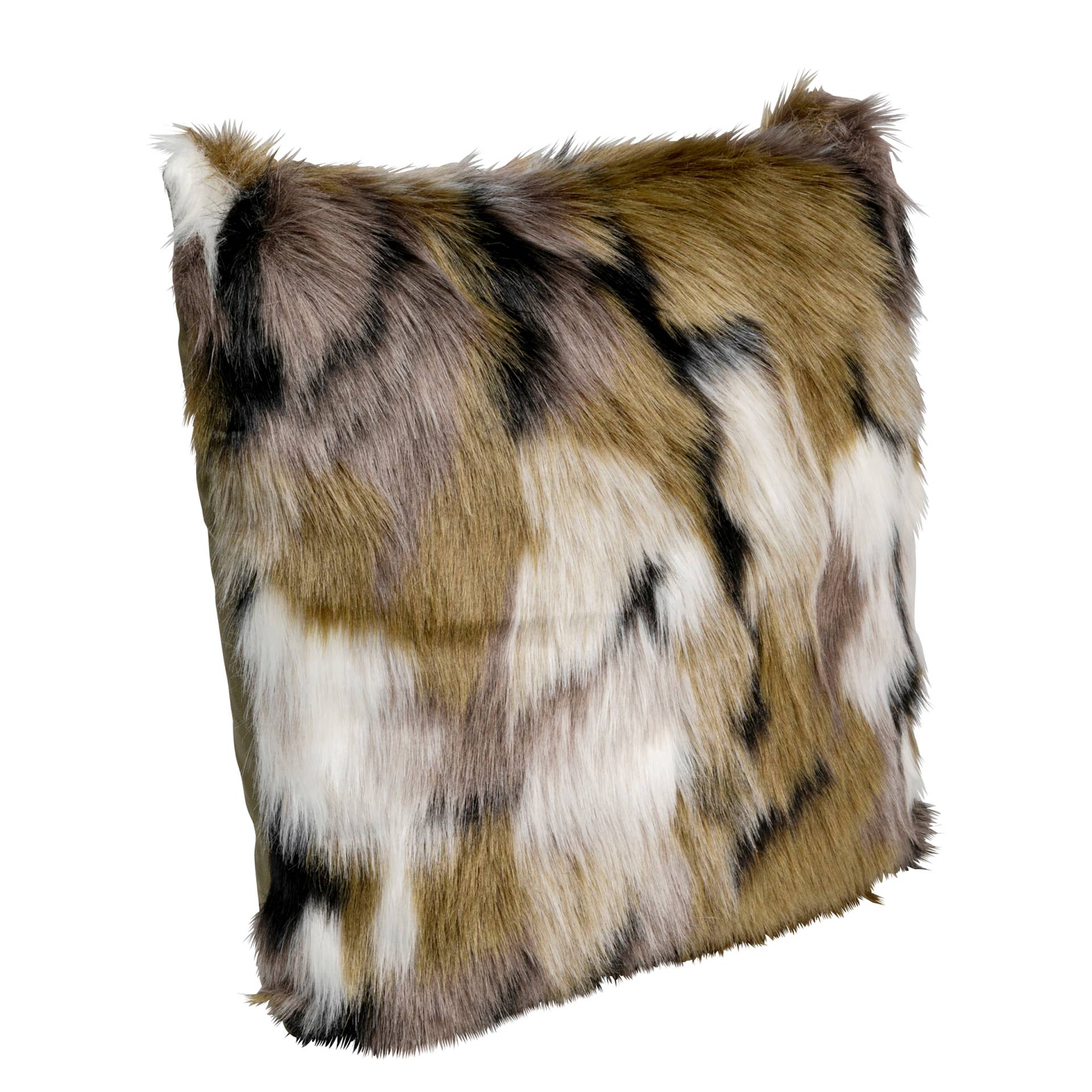 home24 Dekokissen Shaky Multicolor/Khaki 45 x 45 x 6cm Polyester von home24