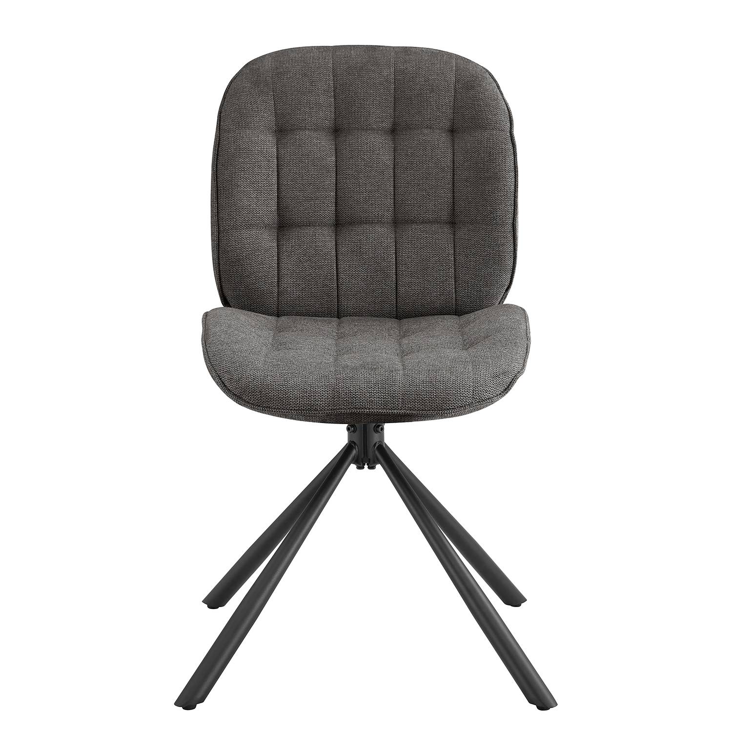 home24 Drehbarer Polsterstuhl Zankor 2er-Set 48 x 85 x 58cm Schwarz/Anthrazit home24 Drehbarer Polsterstuhl Zankor 2er-Set 48 x 85 x 58cm Schwarz/Anthrazit von home24